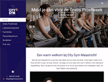 Tablet Screenshot of citygymmaastricht.nl